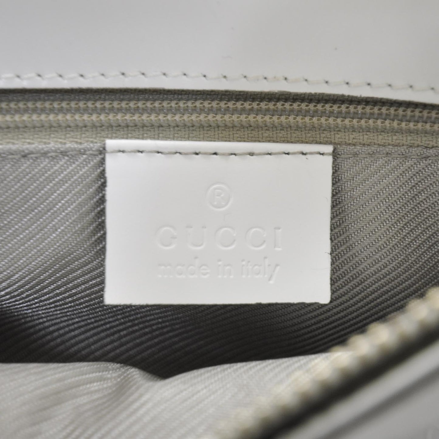 Leather Shoulder Bag White