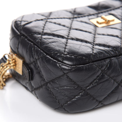 Chanel Aged Calfskin Quilted Mini Reissue Camera Case Black 8 of 10