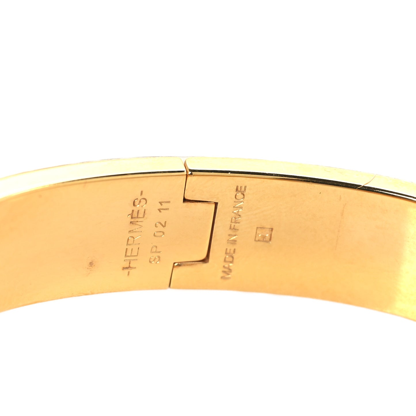 Enamel Narrow Clic Clac H Bracelet GM Rose Patch