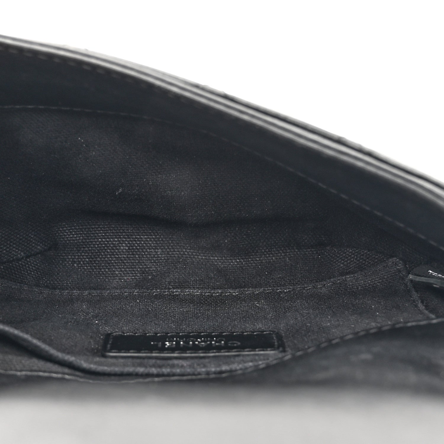 Chanel Calfskin Quilted CC Uniform Flap Belt Bag Black 4 of 17