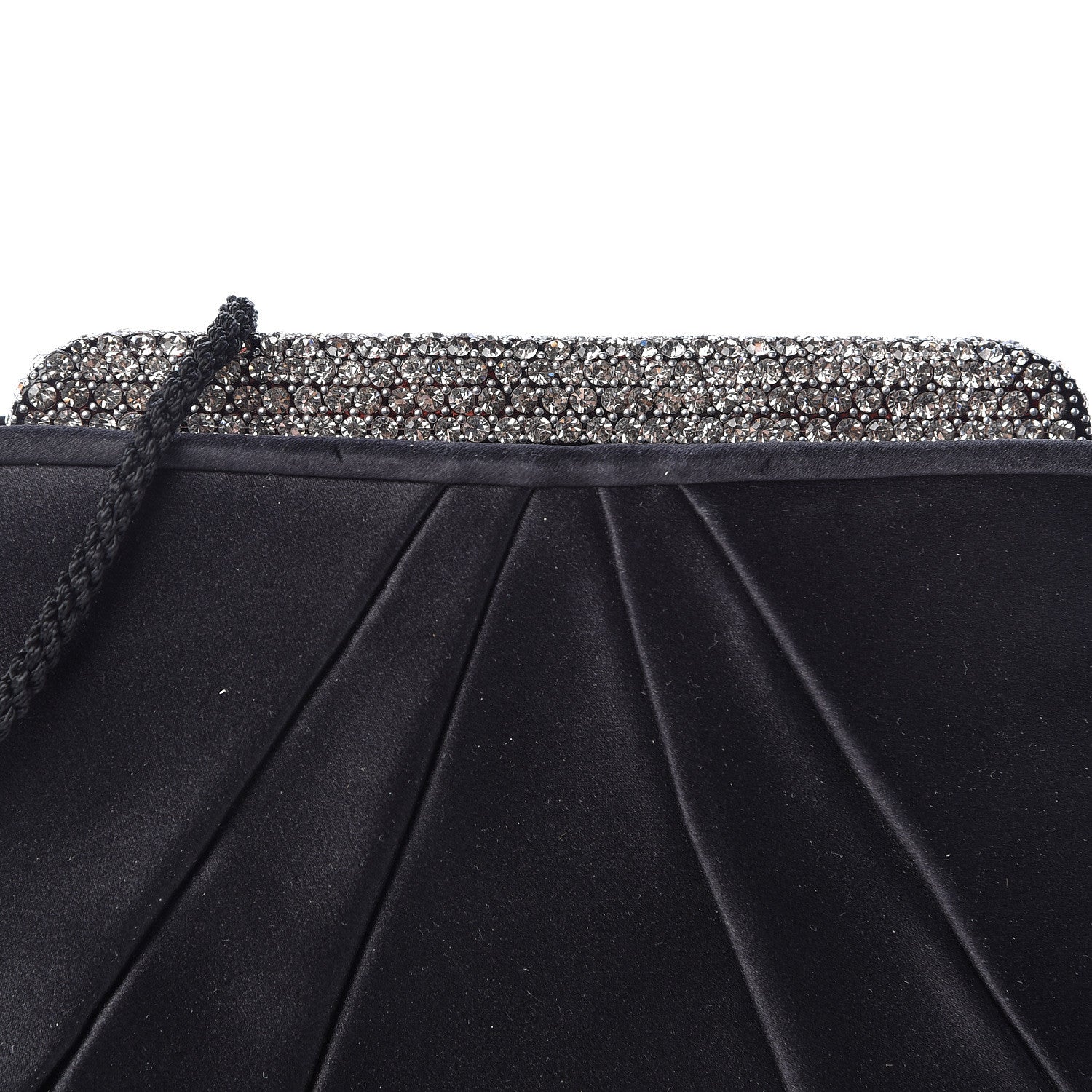 Judith Leiber Satin Crystal Evening Bag Black 10 of 10