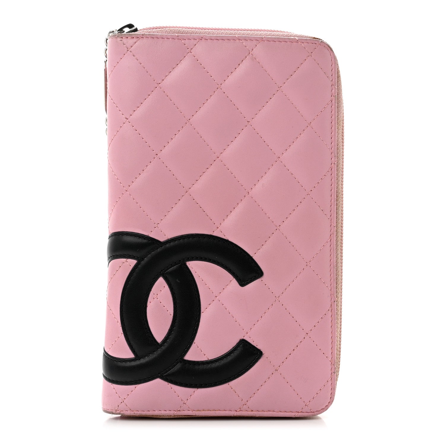 Chanel Calfskin Cambon Zip Around Organizer Wallet Pink 1 of 11