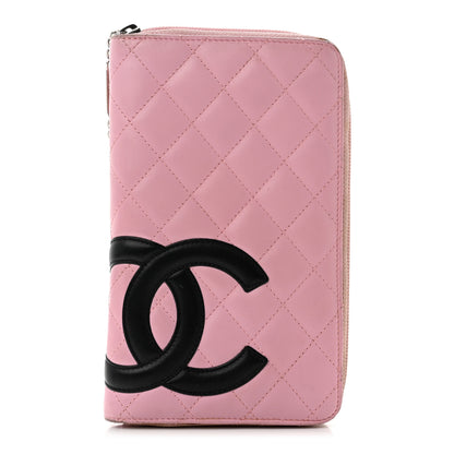 Chanel Calfskin Cambon Zip Around Organizer Wallet Pink 1 of 11