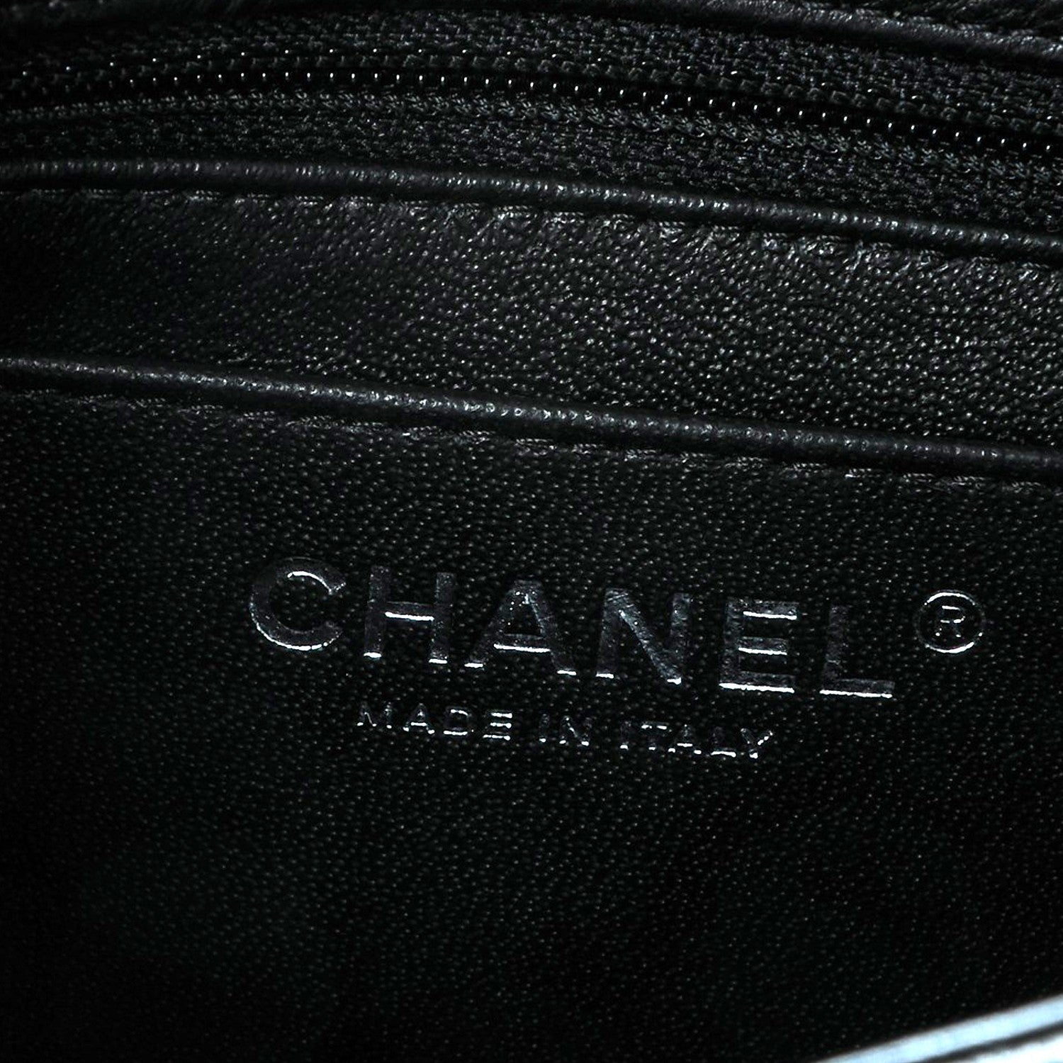 Chanel Crumpled Calfskin Quilted Mini Square Flap So Black 5 of 7