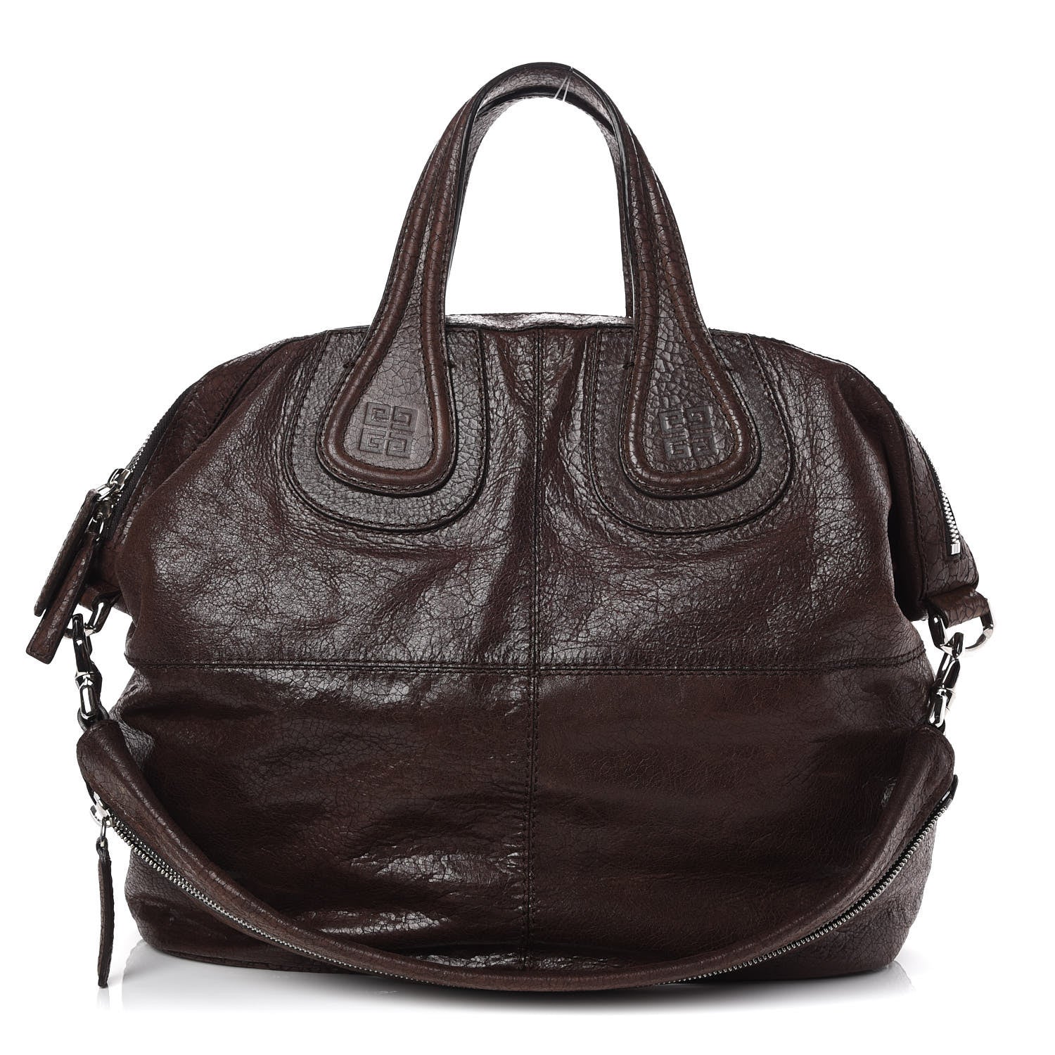Givenchy Crackled Calfskin Medium Nightingale Brown 1 of 10