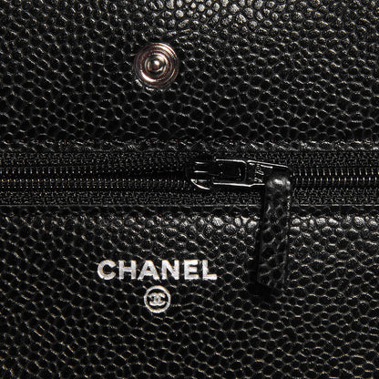 Chanel Caviar Quilted Wallet On Chain WOC Black 6 of 10