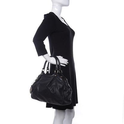 Gucci Guccissima Medium Sukey Tote Black 2 of 11