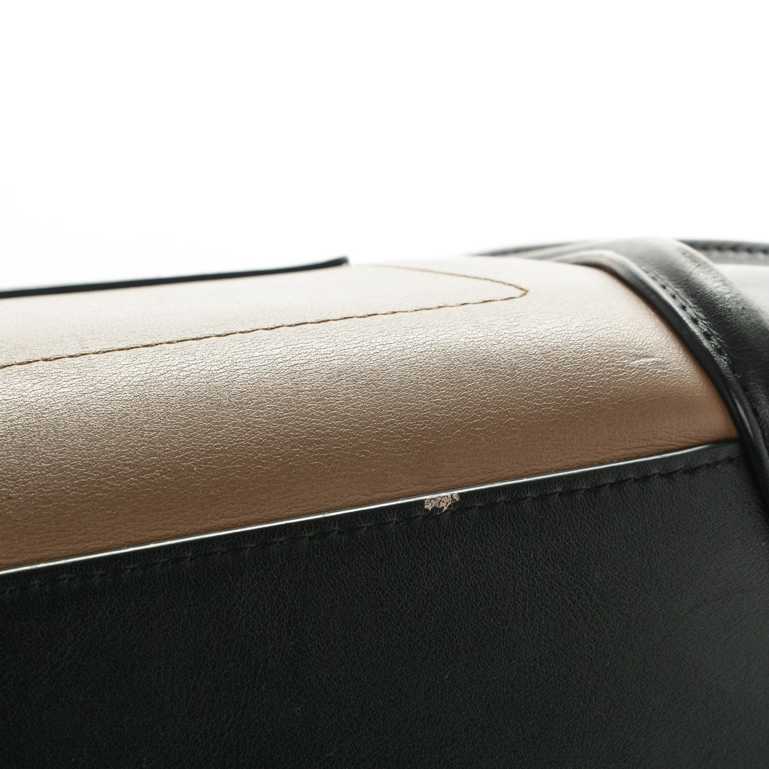 Celine Smooth Calfskin Suede Mini Tri-Color Luggage Beige 5 of 7