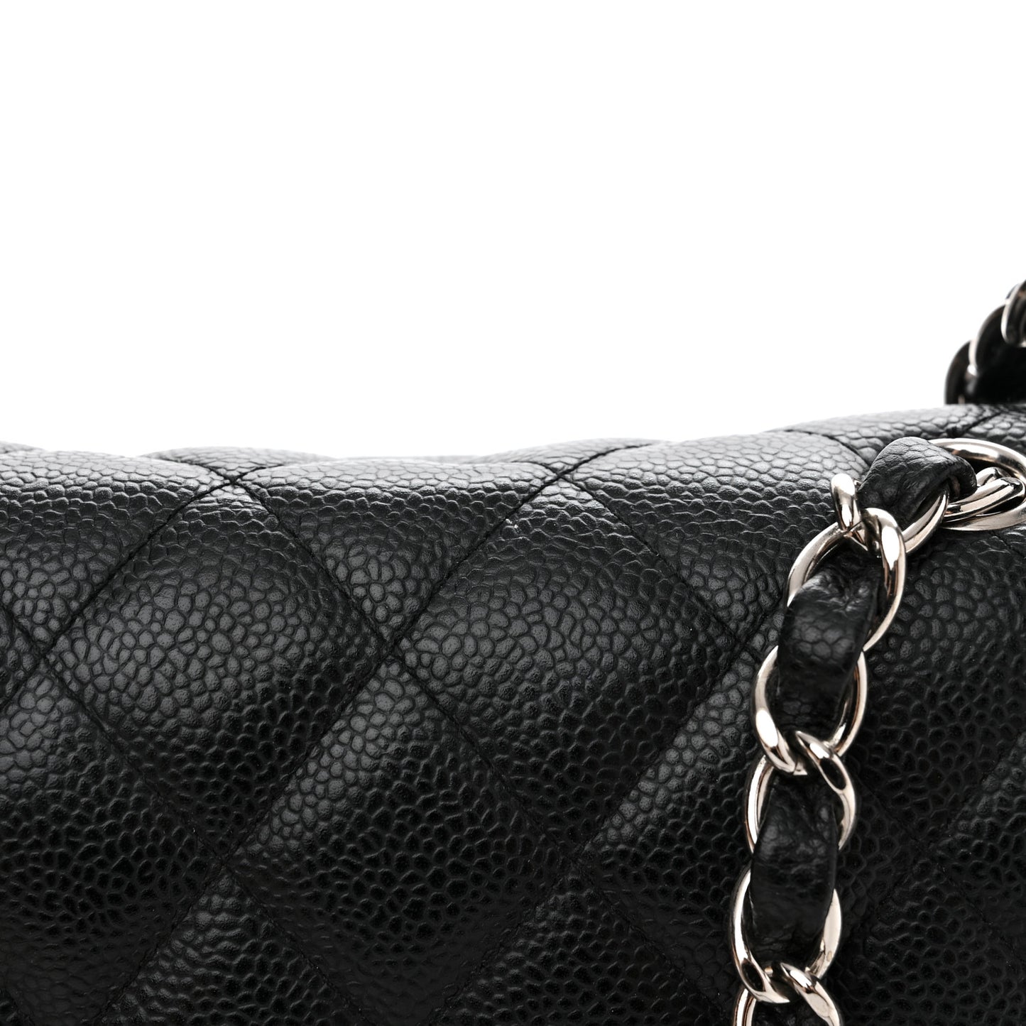 Caviar Quilted Jumbo Single Flap Black