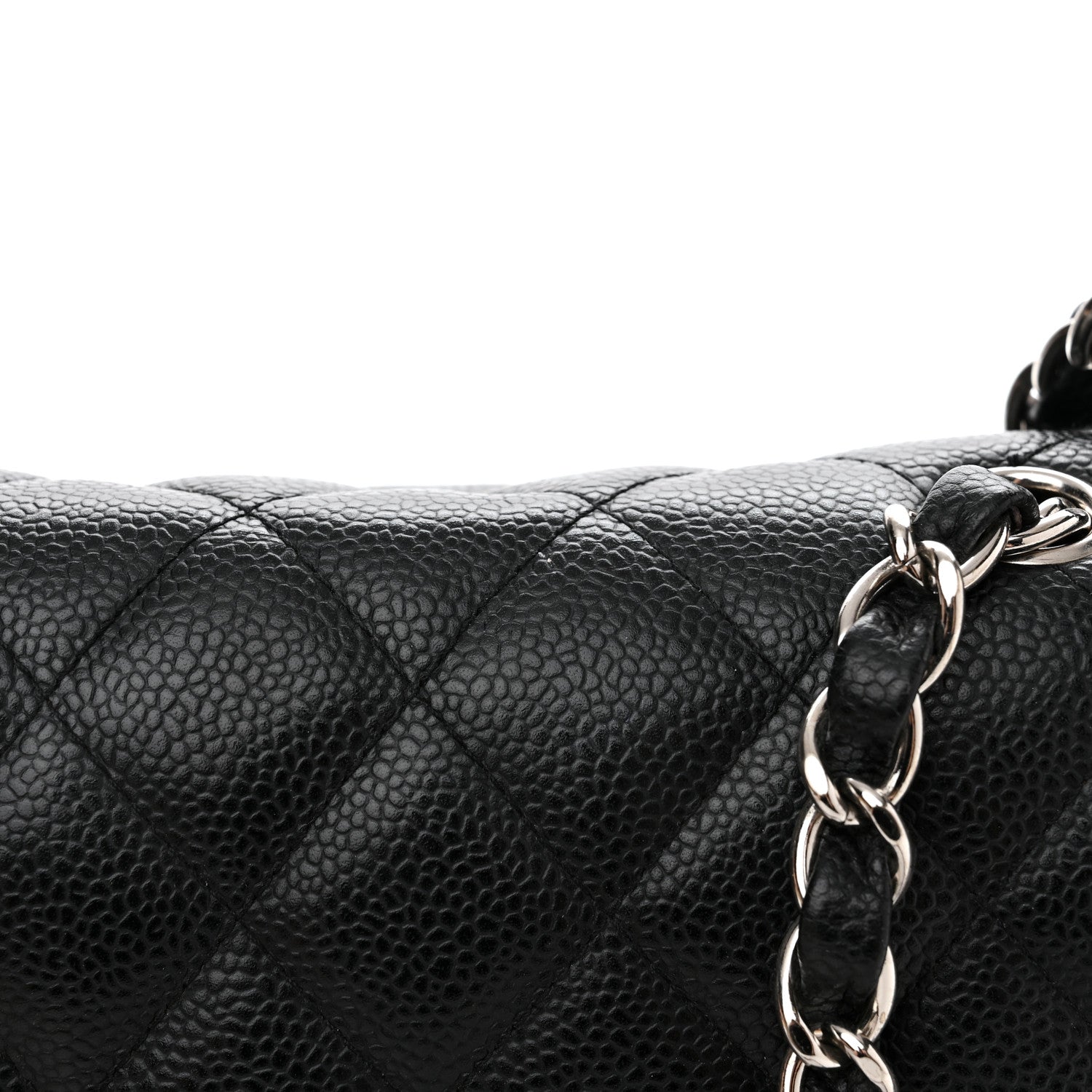 Chanel Caviar Quilted Jumbo Single Flap Black 12 of 19