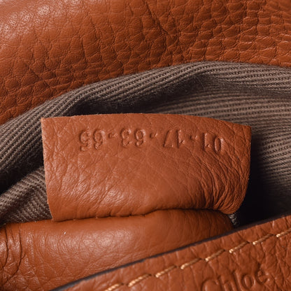 Chloe Calfskin Medium Marcie Round Crossbody Bag Tan 8 of 8