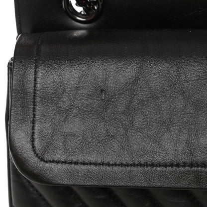 Chanel Aged Calfskin Chevron Quilted 2.55 Reissue 225 Flap So Black 12 of 14