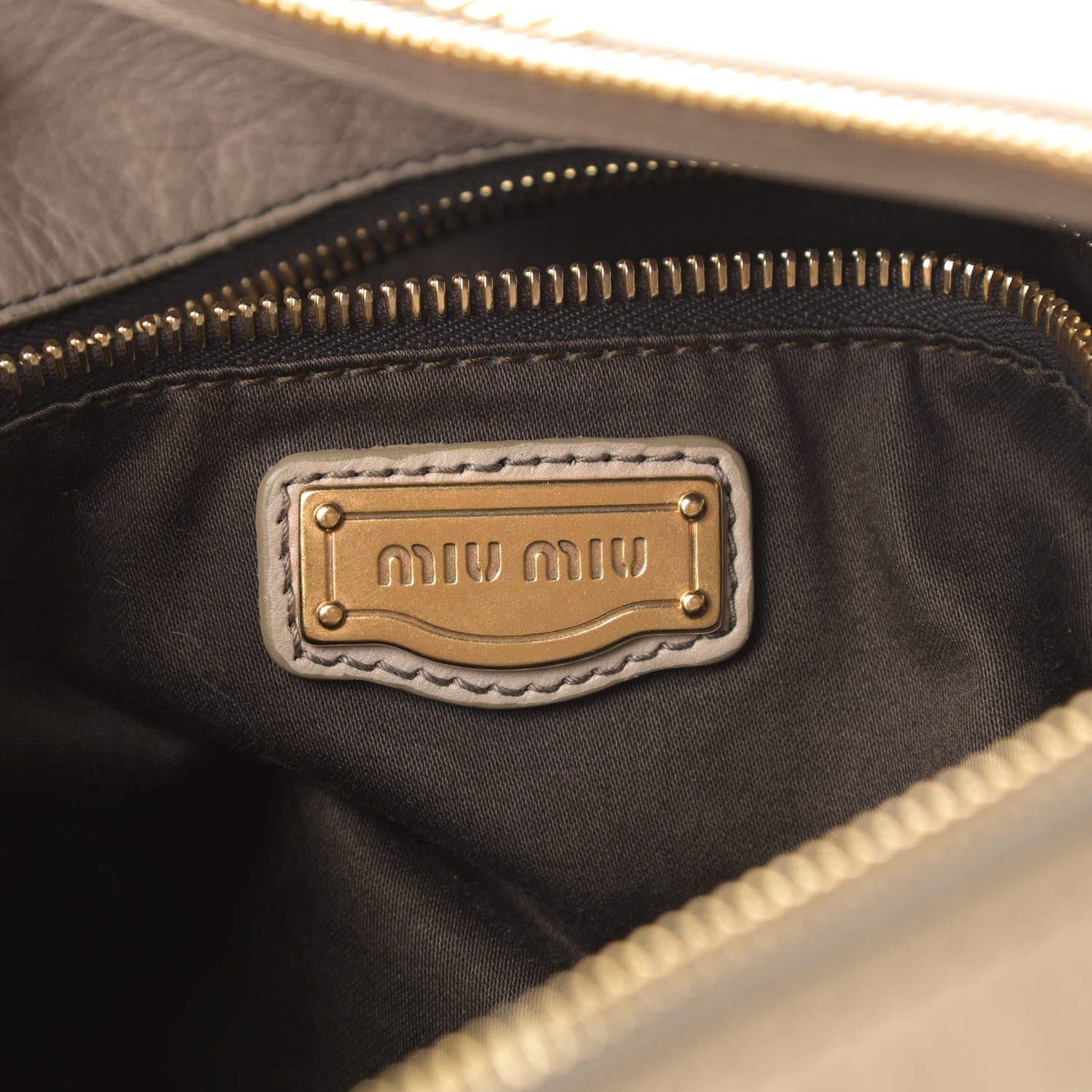 Miu Miu Vitello Medium Bow Bag Beige 6 of 18