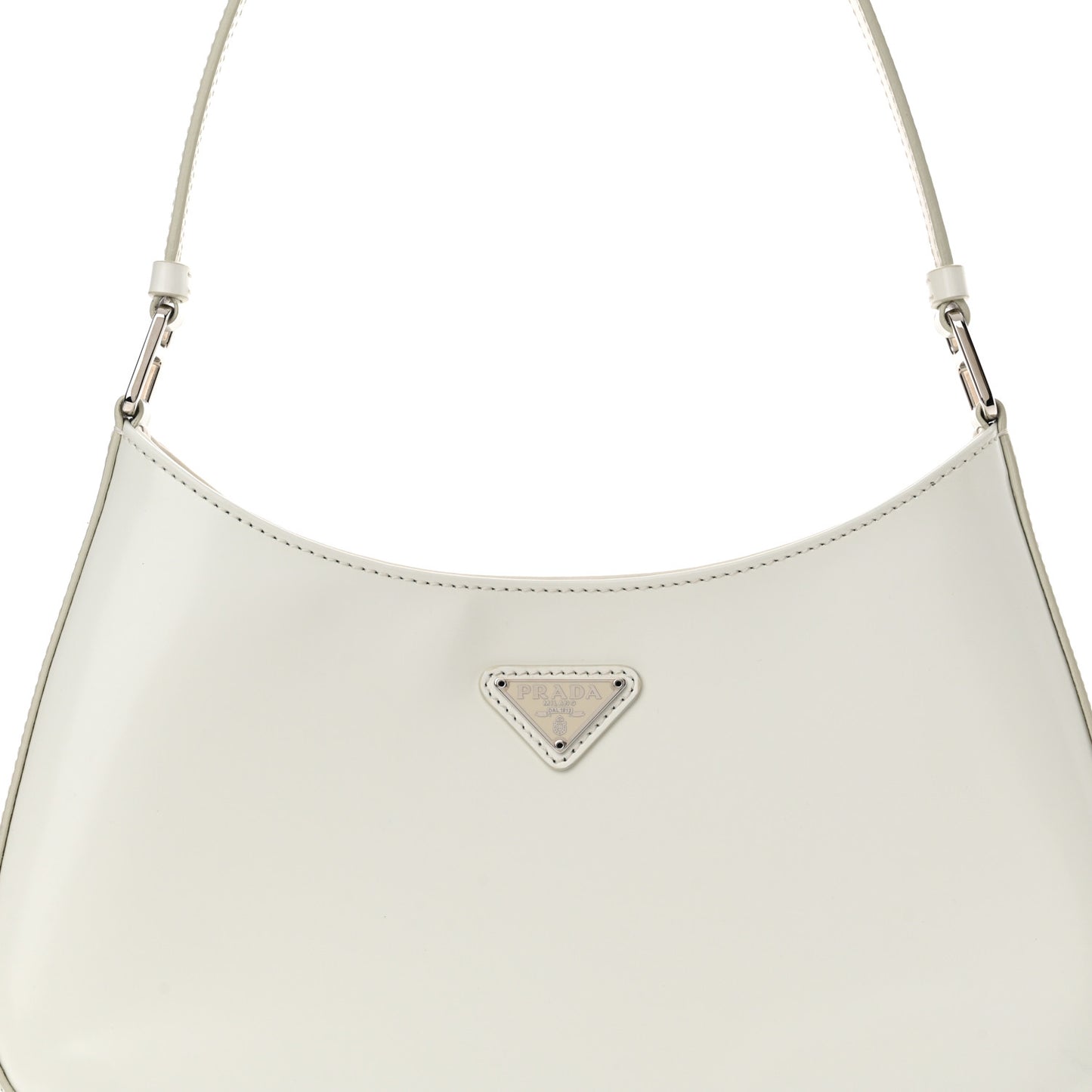 Spazzolato Cleo Shoulder Bag White
