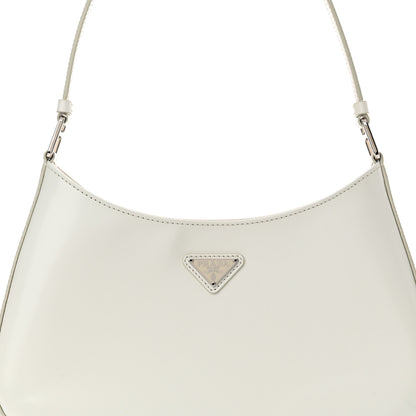 Prada Spazzolato Cleo Shoulder Bag White 8 of 10