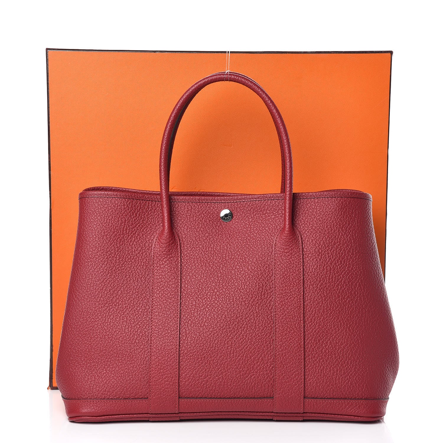 Hermes Vache Country Garden Party 36 MM Rouge Grenat 10 of 10