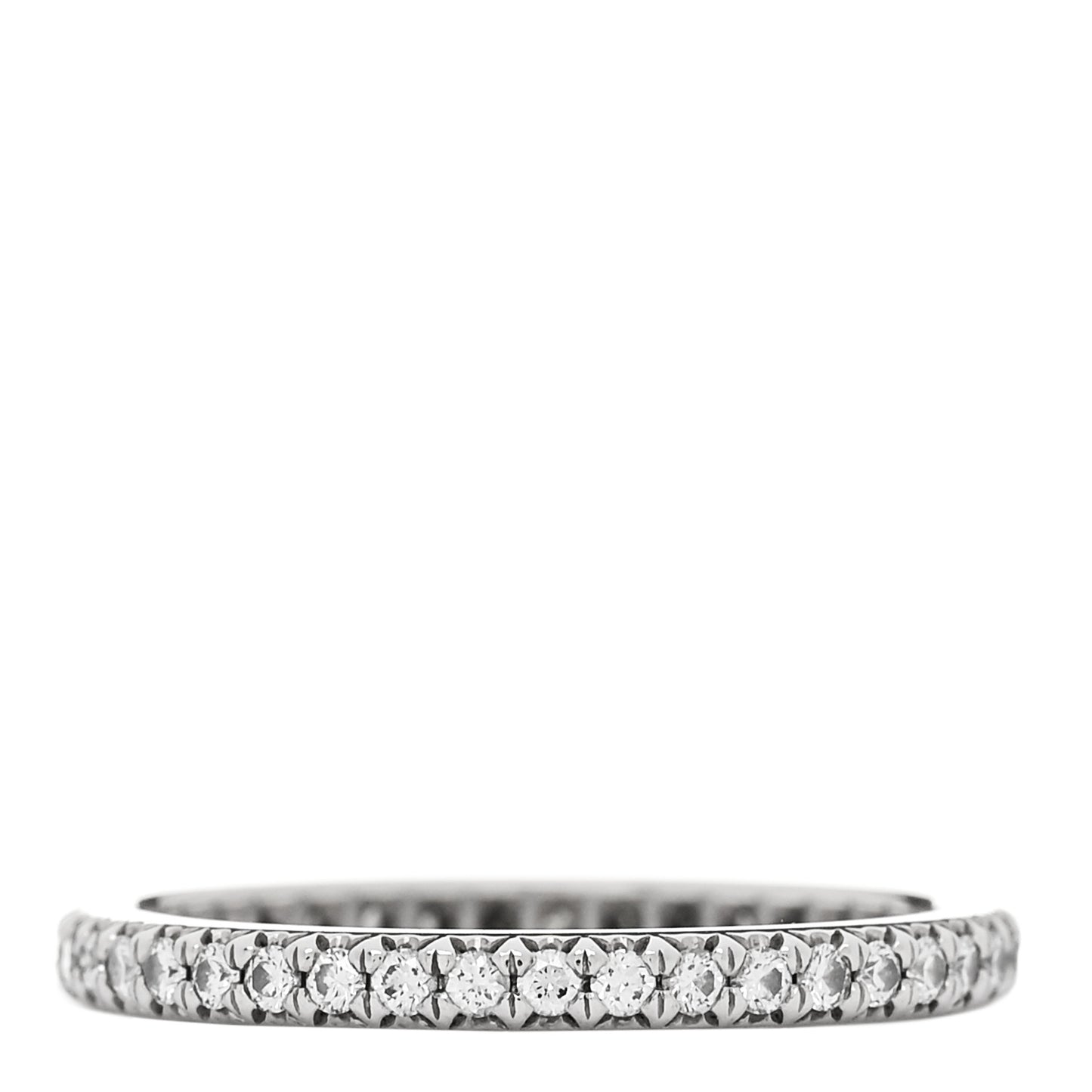 Platinum Diamond .32ctw Soleste Eternity Band Ring 50 5.5