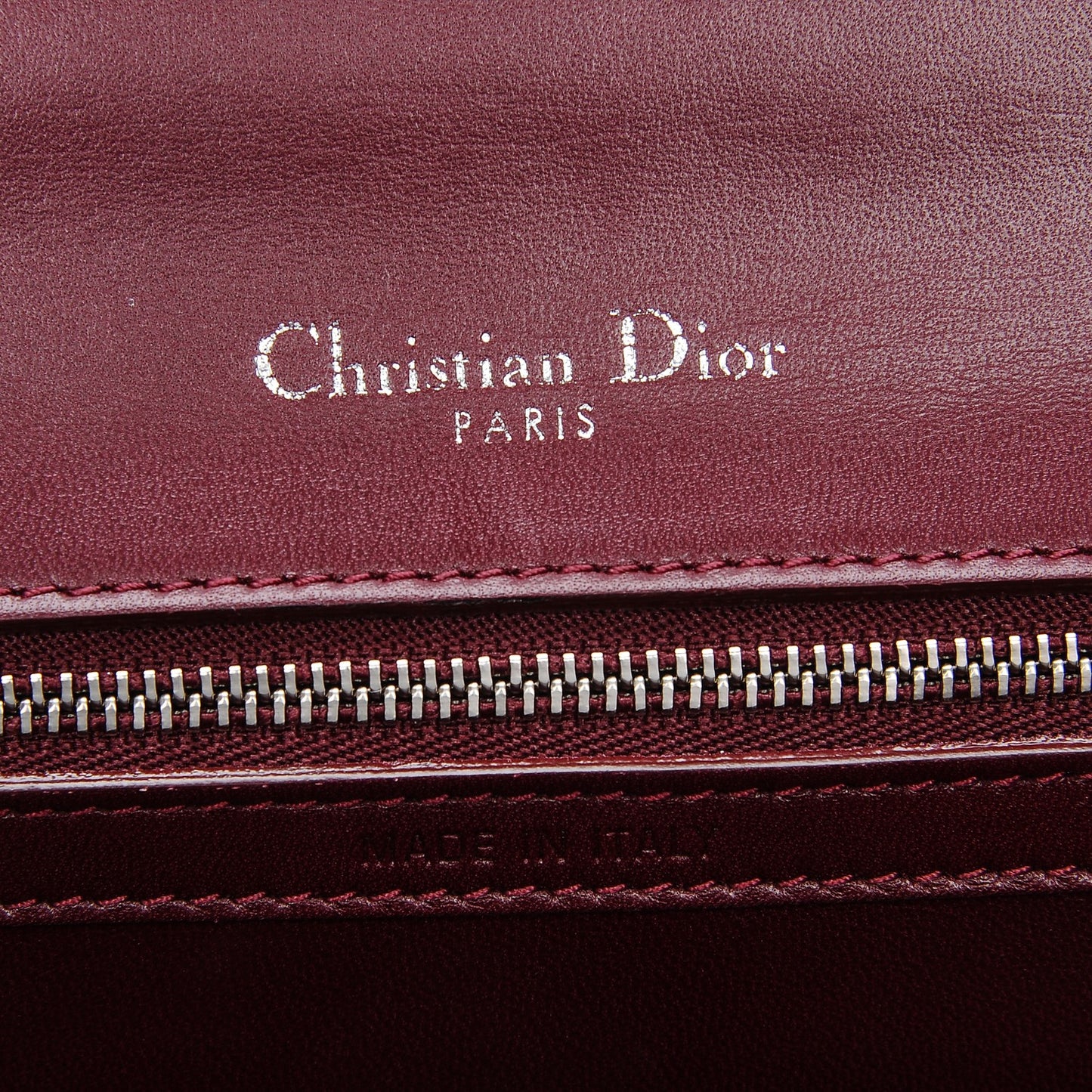 Lambskin Sequin Medium Diorama Flap Bag Plum