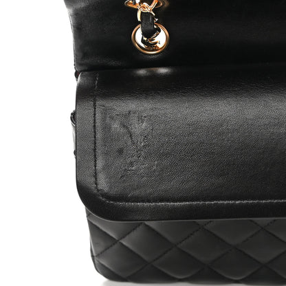 Chanel Lambskin Quilted Medium Double Flap Black 11 of 13