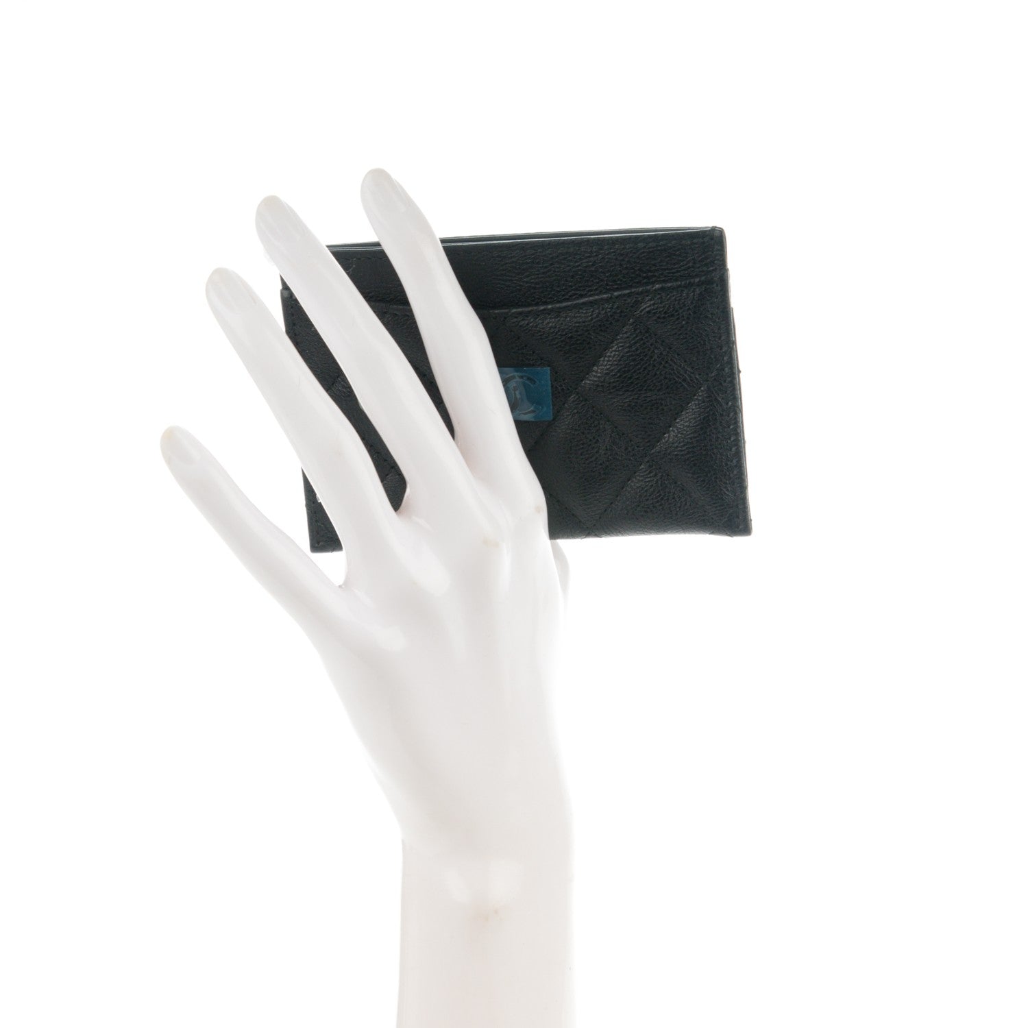 Chanel Calfskin Quilted Card Holder So Black 2 of 7