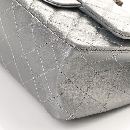Chanel Metallic Grained Calfskin Quilted 2.55 Reissue Mini Flap Silver 7 of 12