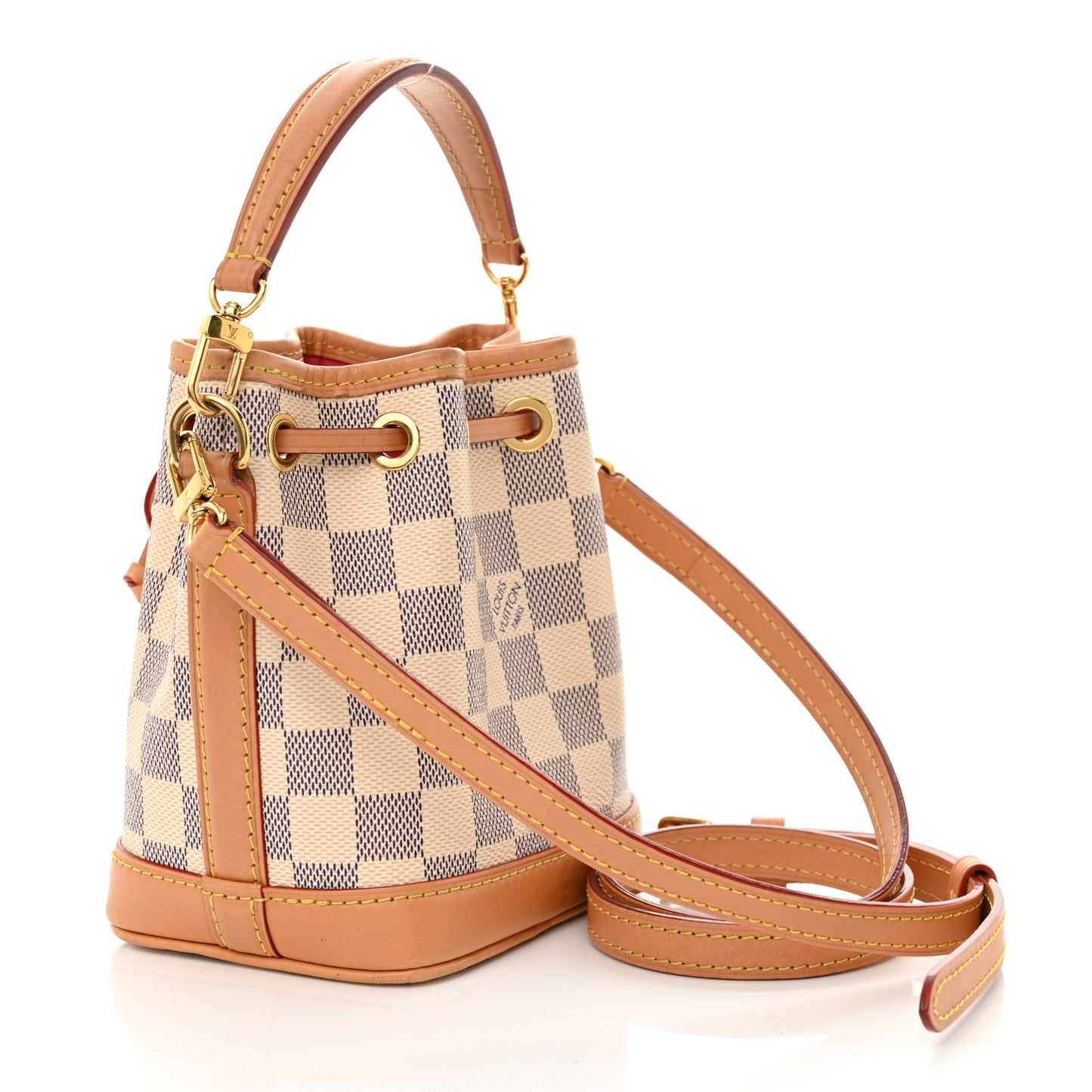 Damier Azur Vivienne Sac Nano Noe Dragon Fruit Pink