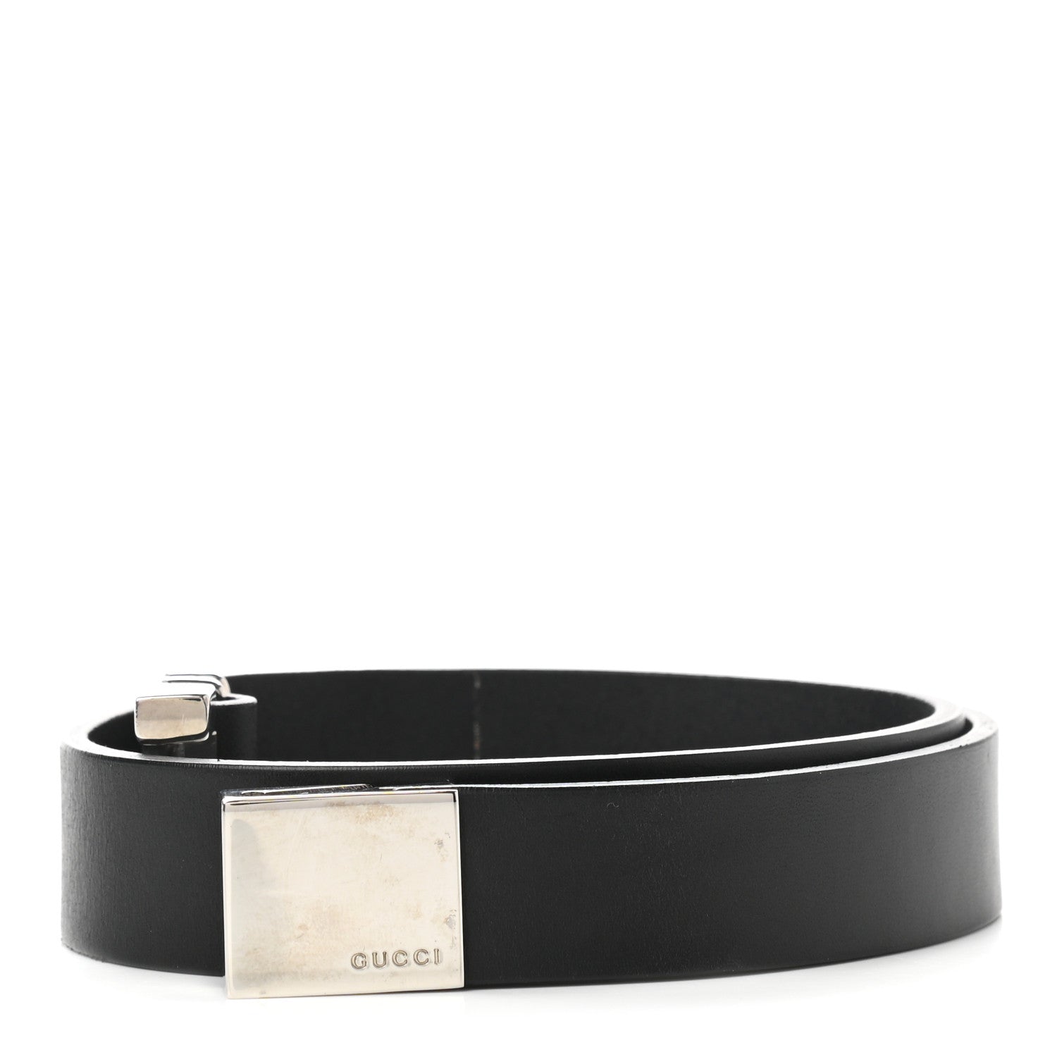 Gucci Calfskin Plaque Belt 65 26 Black 1 of 6