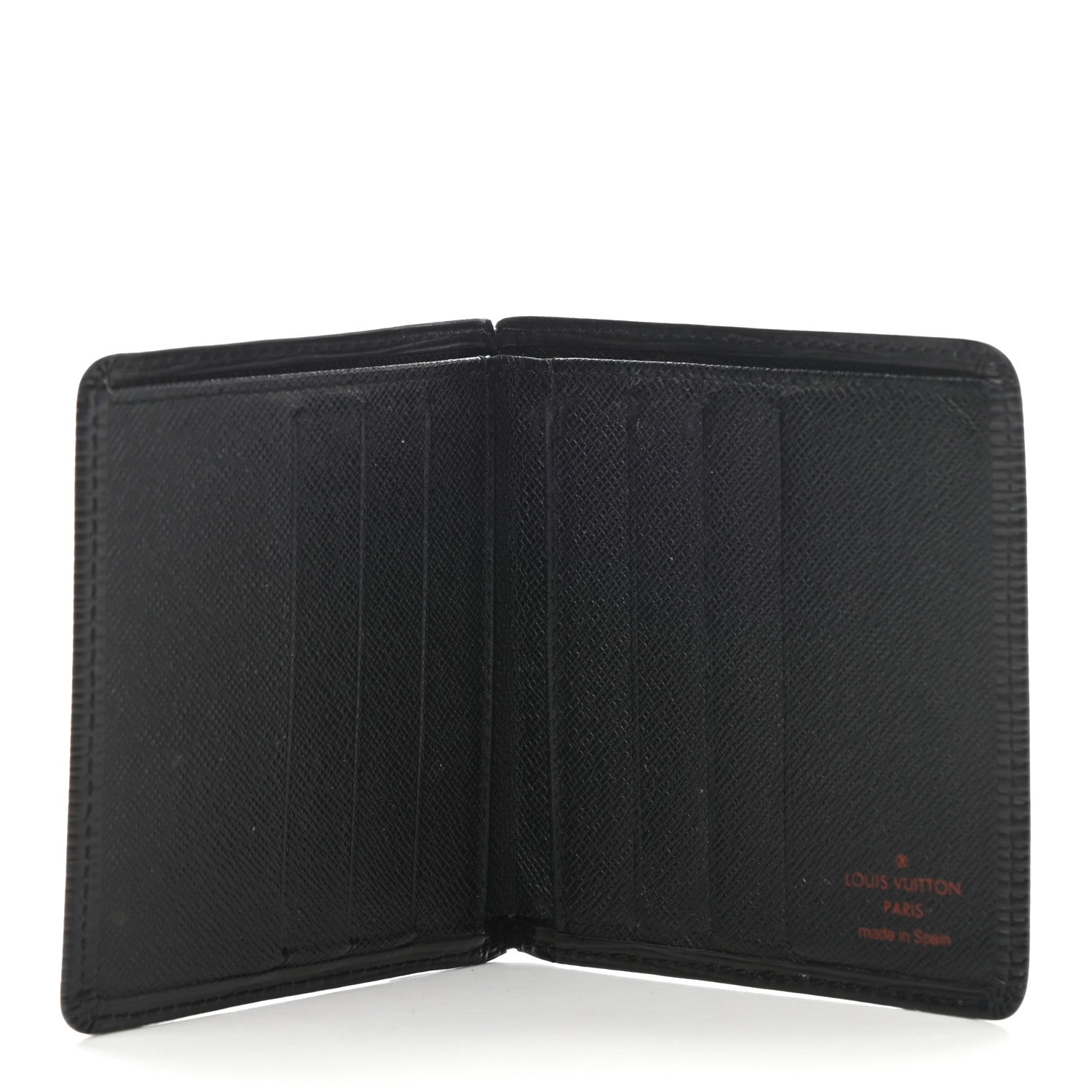 Louis Vuitton Epi 6 Card Billfold Wallet Black 5 of 11