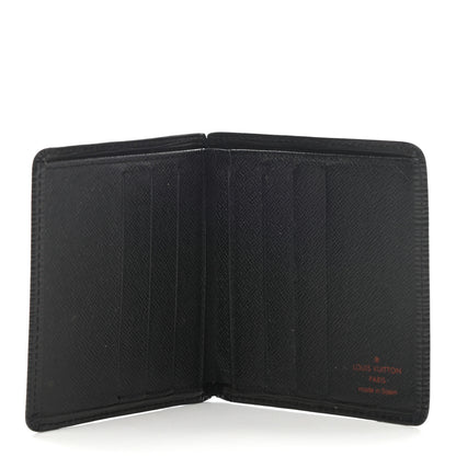 Louis Vuitton Epi 6 Card Billfold Wallet Black 5 of 11