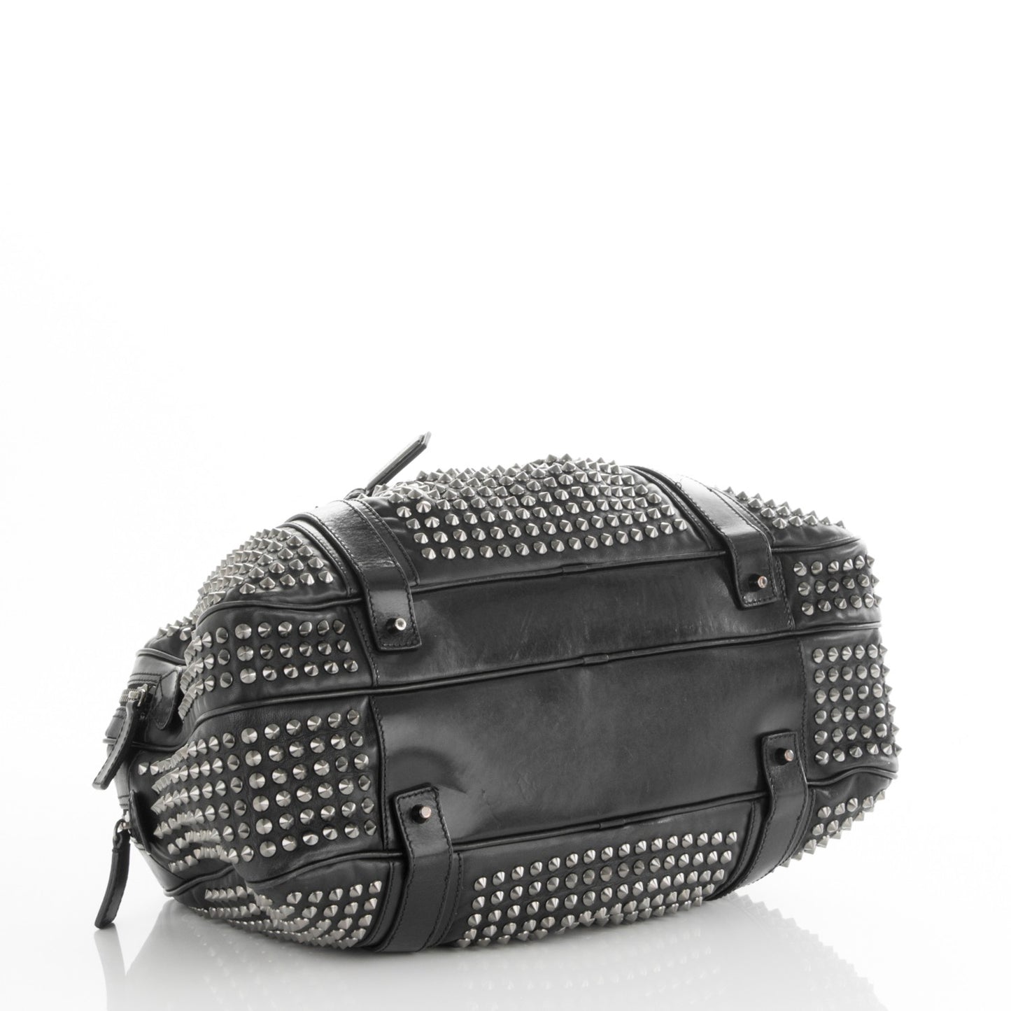 Prorsum Lambskin Studded Knight Satchel Black