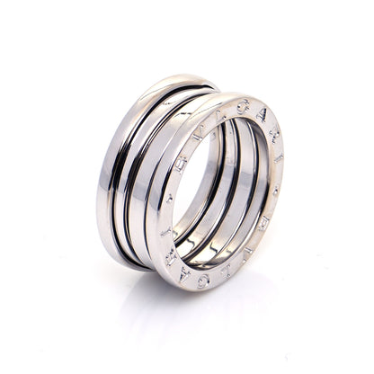 Bulgari 18K White Gold B.Zero1 Three-Band Ring 52 6 4 of 6