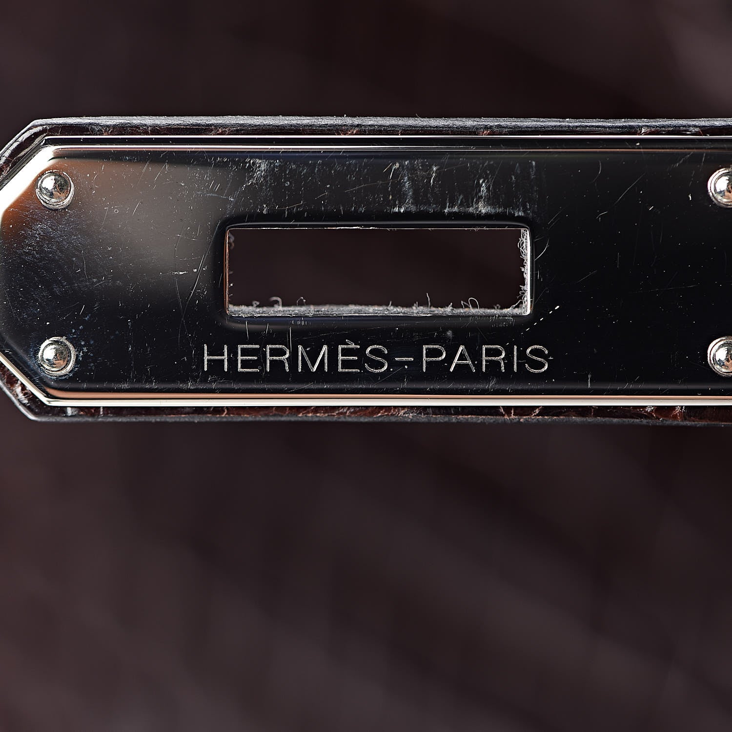 Hermes Shiny Porosus Crocodile Birkin 35 Cocoan 8 of 31