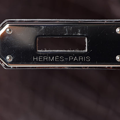 Hermes Shiny Porosus Crocodile Birkin 35 Cocoan 8 of 31