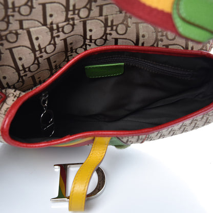 Christian Dior Monogram Rasta Saddle Bag Beige 5 of 8