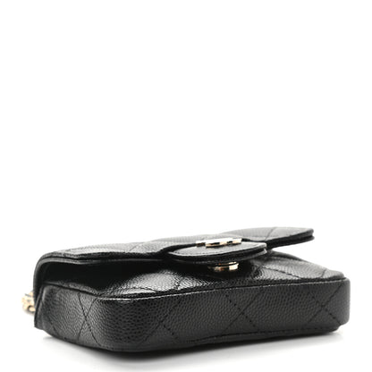Chanel Caviar Quilted Mini Chain Belt Bag Black 4 of 10