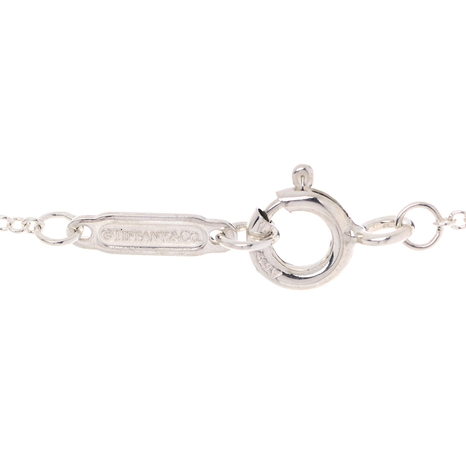 Tiffany Sterling Silver Rubedo 1837 Circle Pendant Necklace 5 of 7