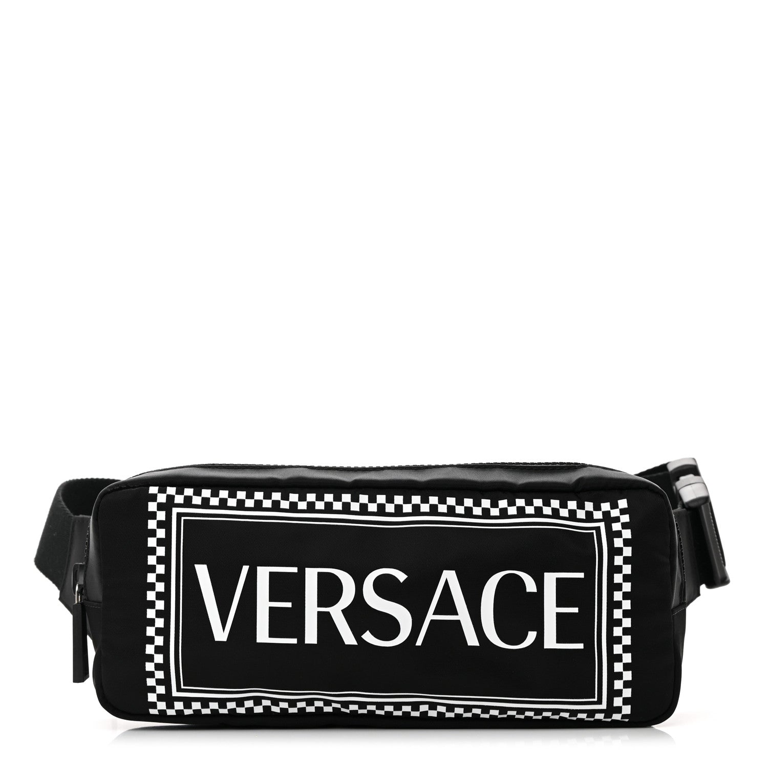 Versace Nylon Logo Two Tone Belt Bag Black 1 of 11