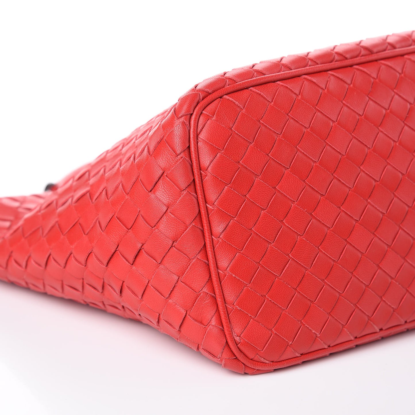 Nappa Intrecciato Small Shoulder Bag New Red