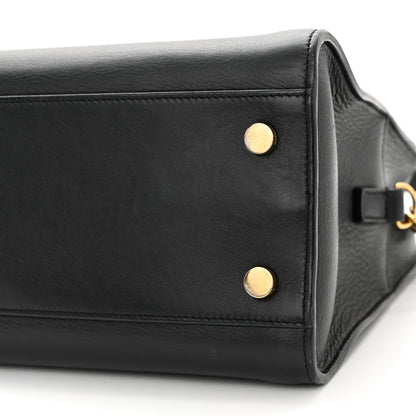 Saint Laurent Calfskin Monogram Baby Cabas Black 10 of 20