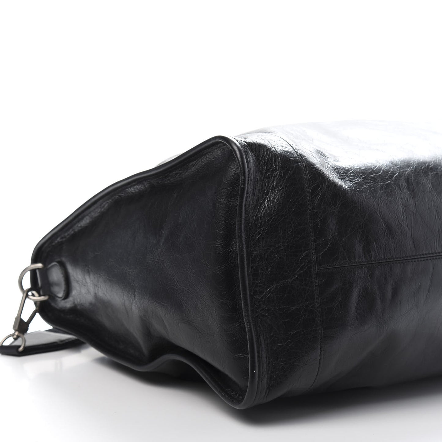 Fluffy Calfskin Morpheus Weekender Duffle Black