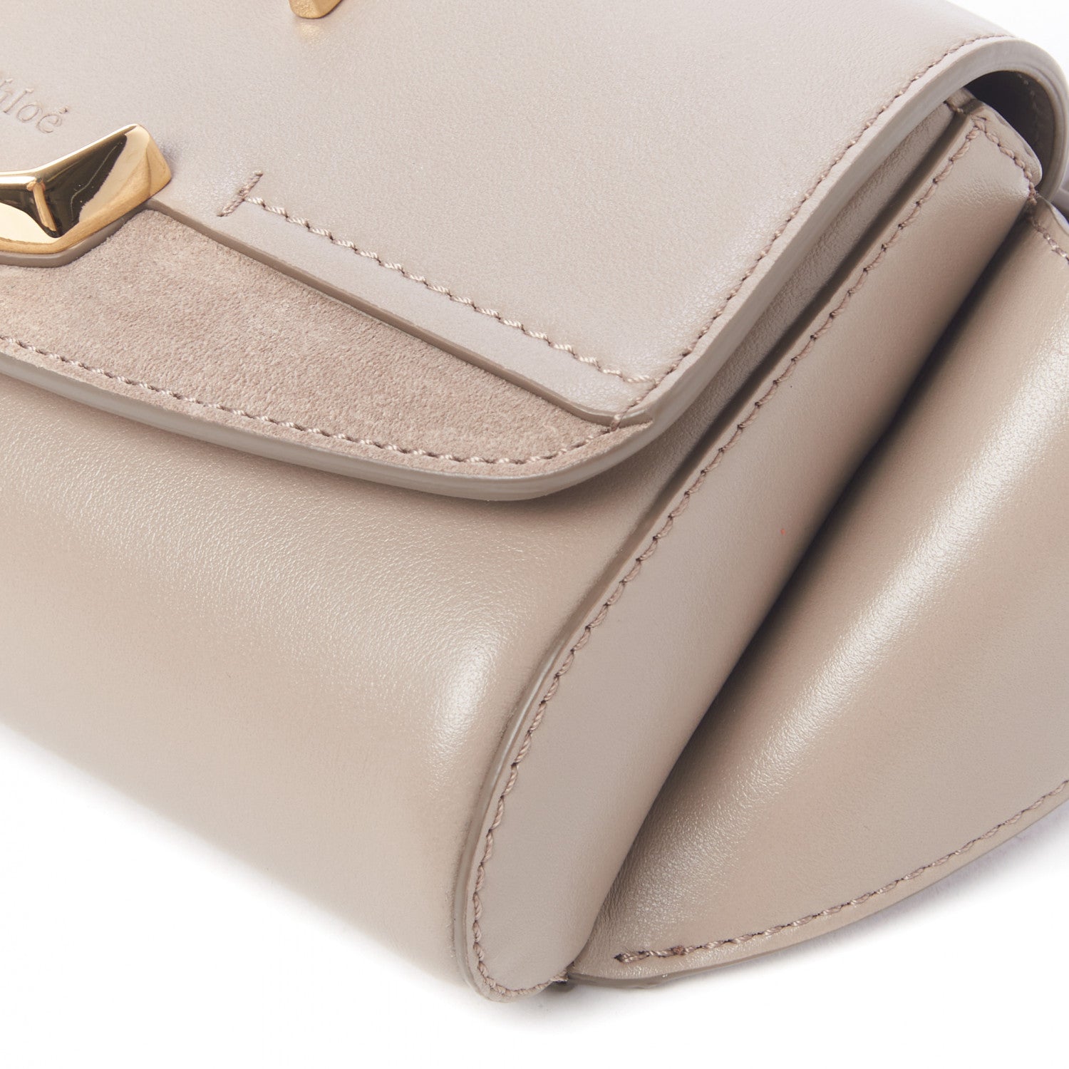 Chloe Calfskin Suede C Belt Bag Motty Grey 4 of 8