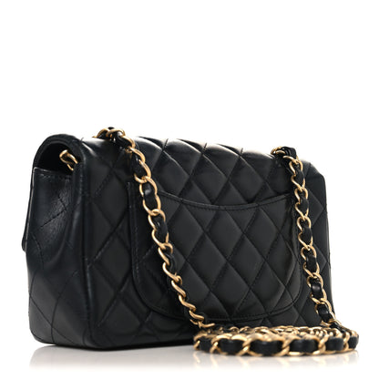 Chanel Lambskin Quilted Mini Rectangular Flap Black 3 of 10