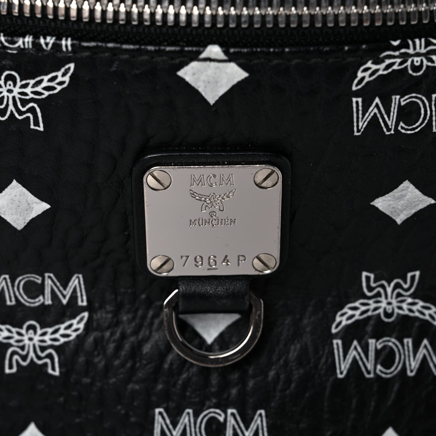 MCM Visetos Stark Belt Bag Black 12 of 13