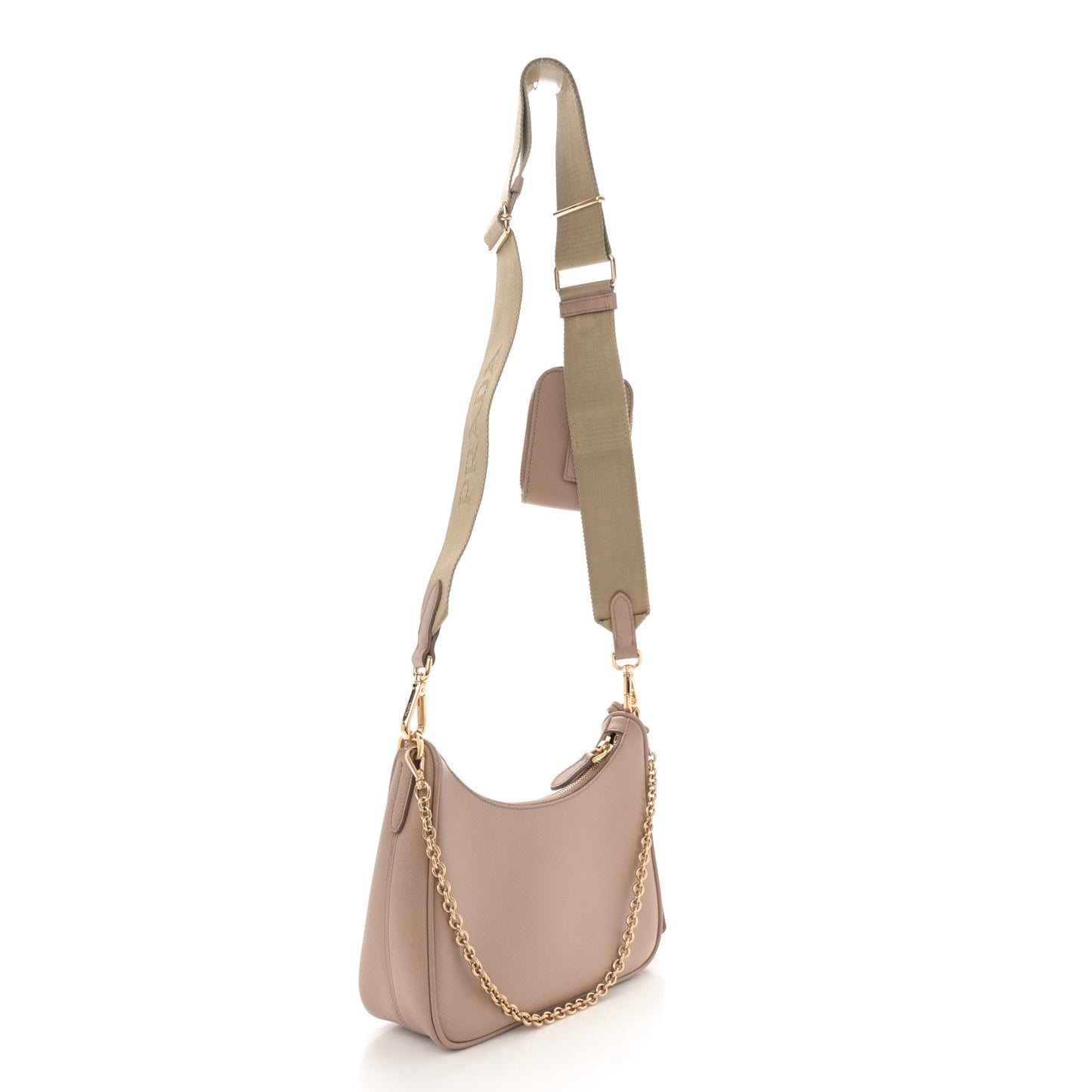 Saffiano Lux Re-Edition 2005 Shoulder Bag Cammeo