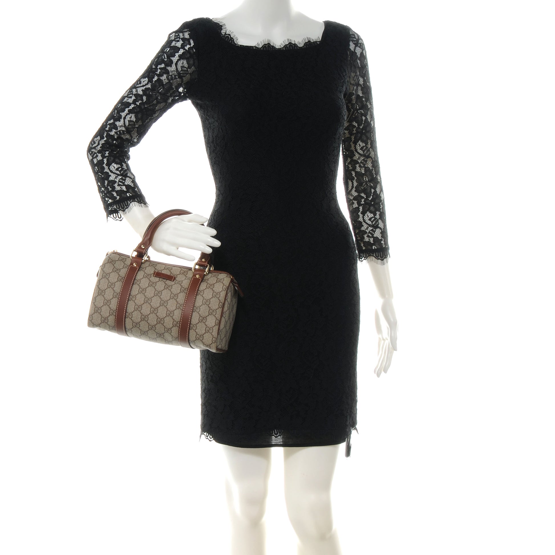 Gucci Monogram Small Boston Brown 2 of 7