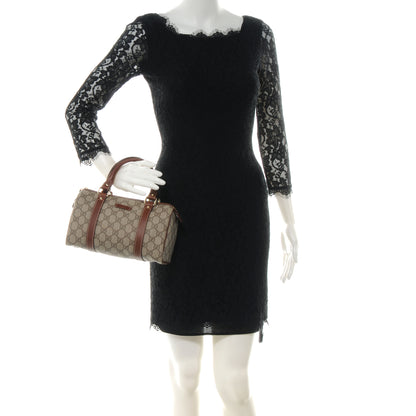 Gucci Monogram Small Boston Brown 2 of 7