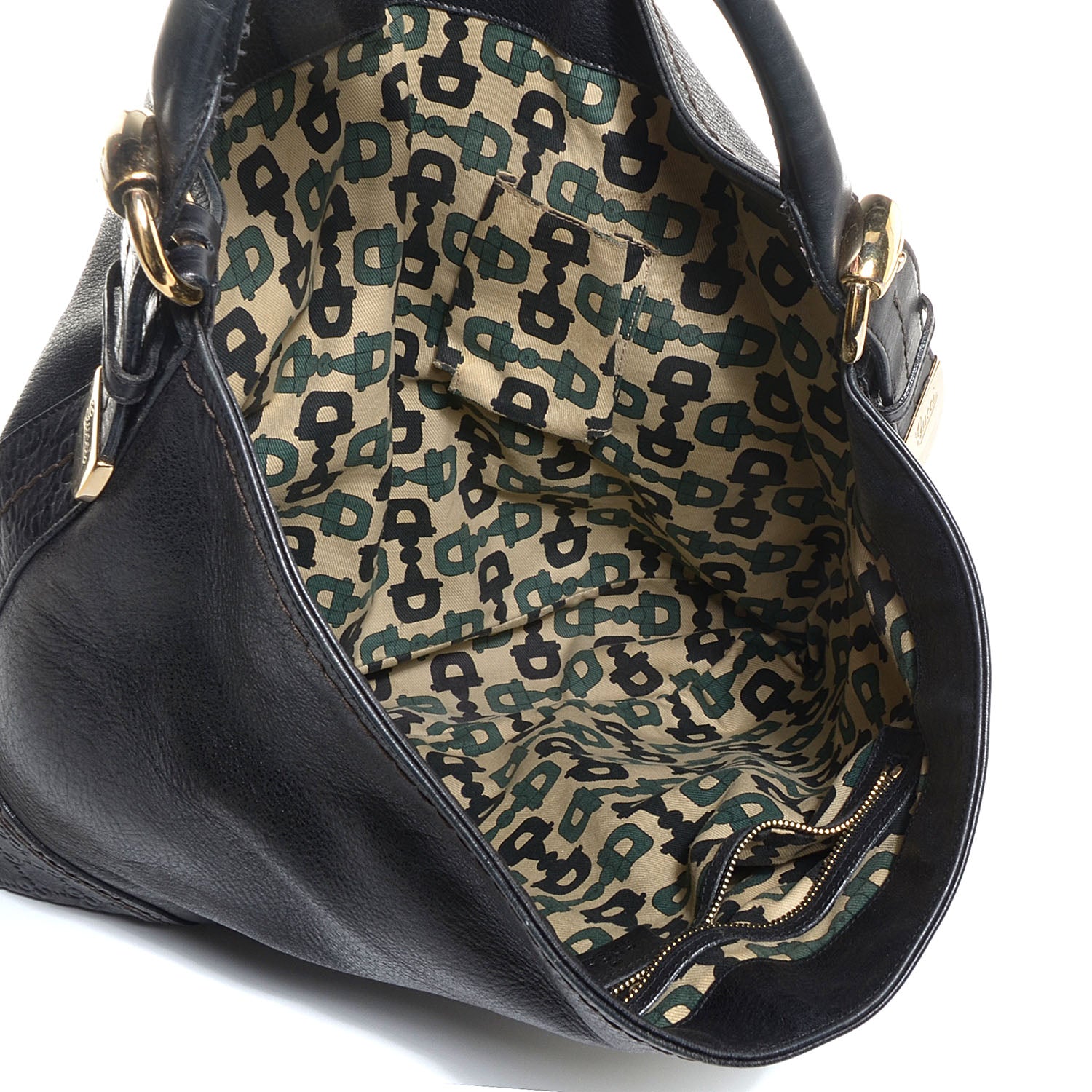 Gucci Leather Guccissima Trim Large Signoria Hobo Black 5 of 7