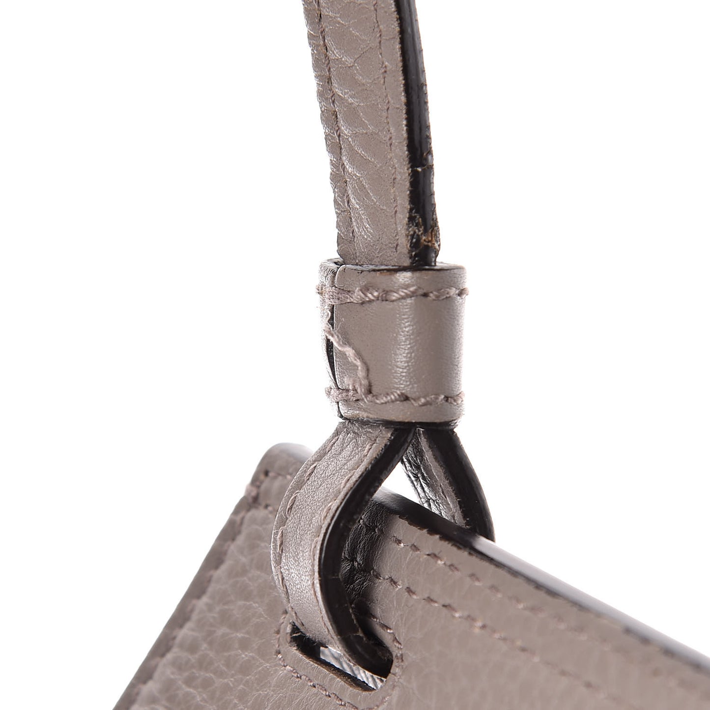 Cellarius Calfskin Medium Bamboo Daily Flap Shoulder Bag Storm Grey