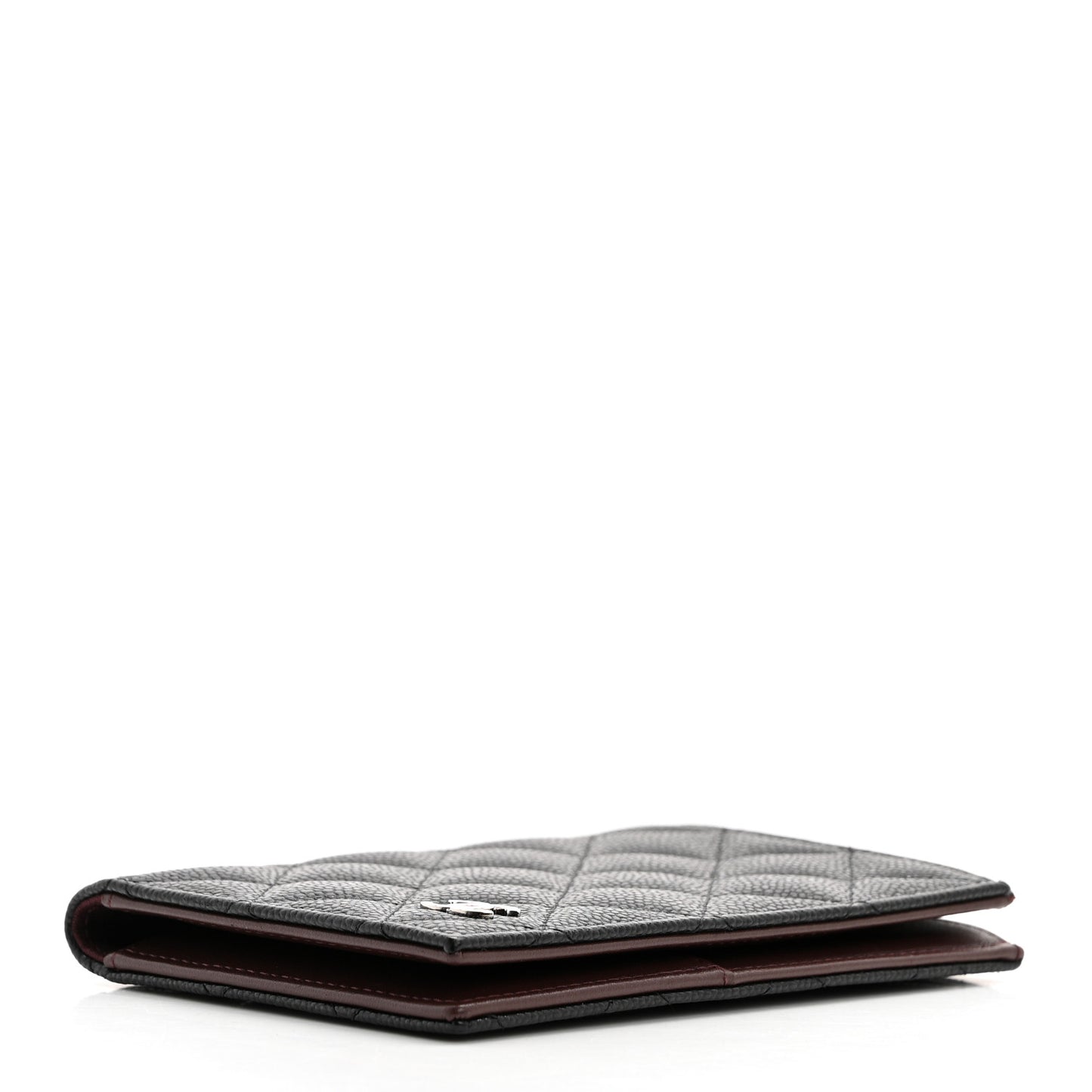 Caviar Quilted Passport Holder Black