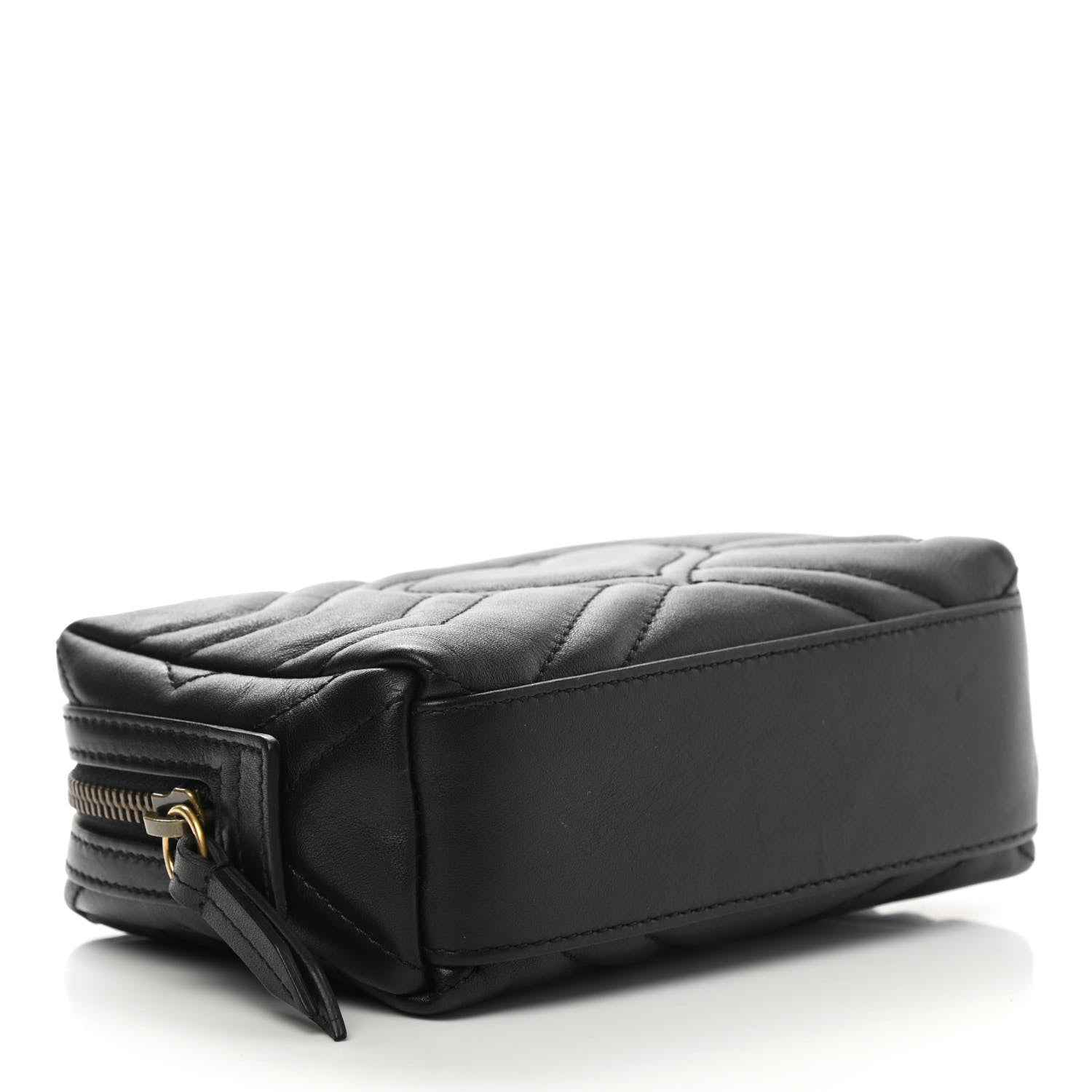 Gucci Calfskin Matelasse GG Marmont Cosmetic Case Black 4 of 9